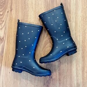 Cat & Jack Black Star Print Rain Boots
